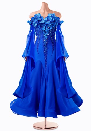 Azure Bloom Ballroom Gown TID-BM1229
