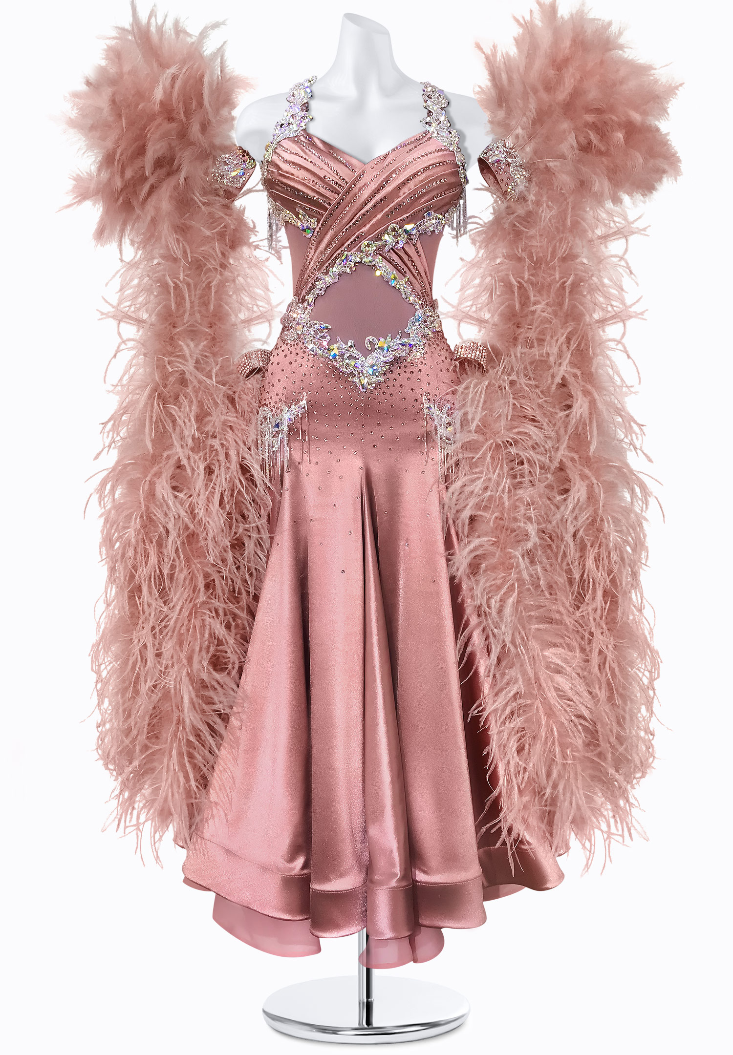 Velour Blush Ballroom Gown BS-B250022