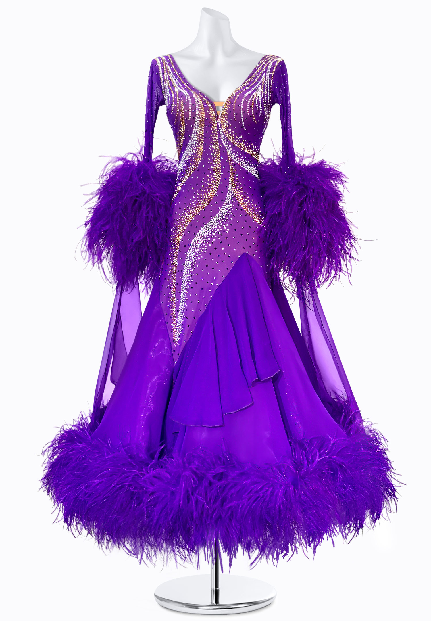 Lilac Wave Ballroom Gown BS-B250069