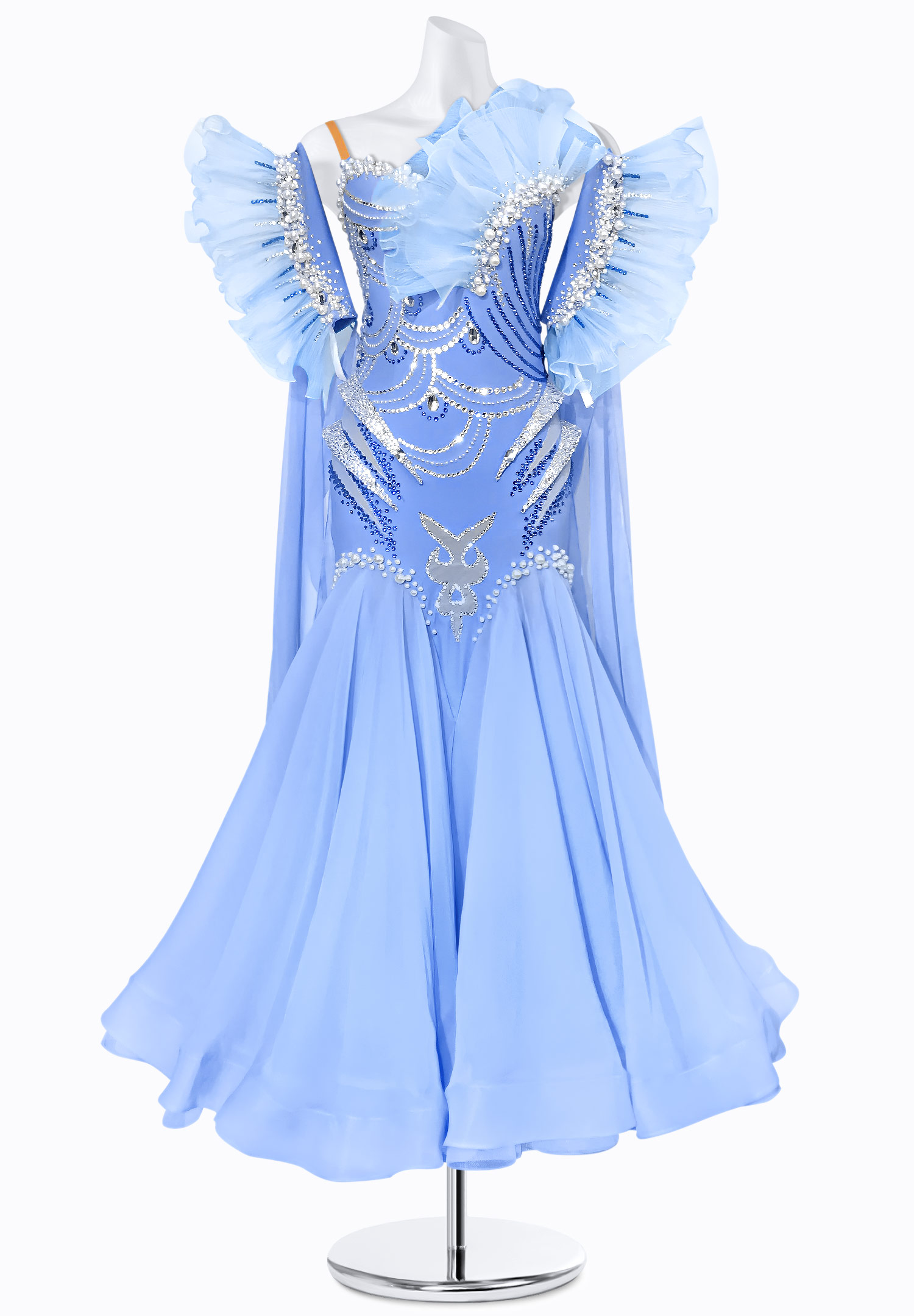 Periwinkle Passion Ballroom Gown BS-B250109