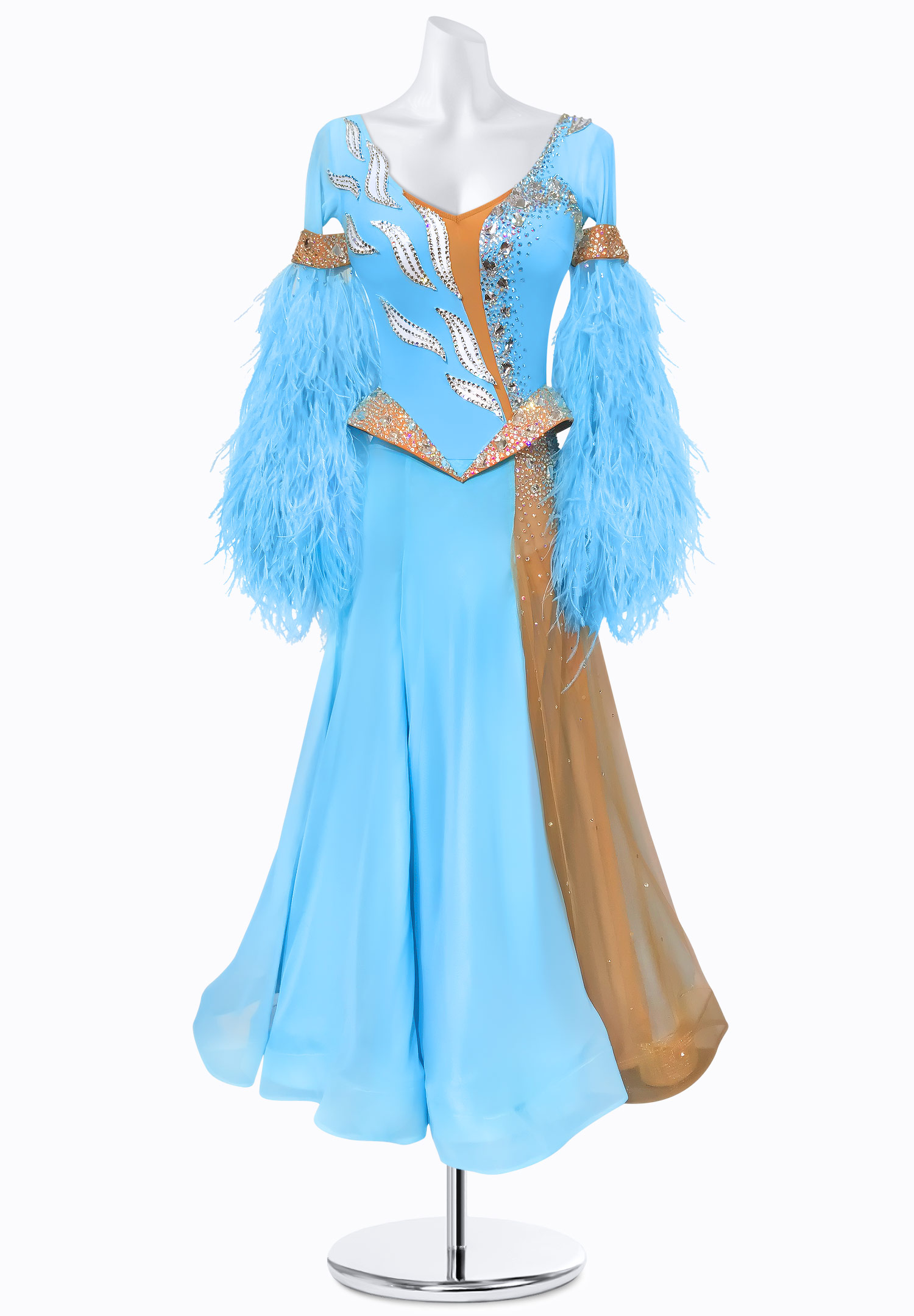 Azure Drift Ballroom Gown BS-B250115