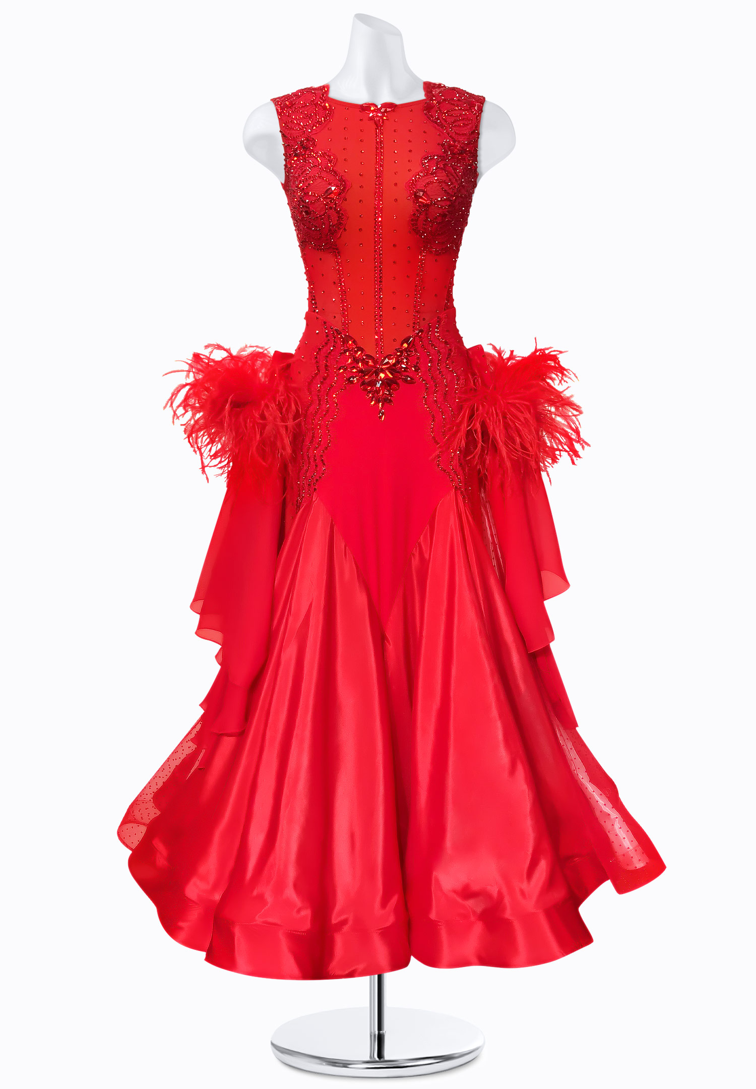 Fiery Allure Ballroom Gown BS-B250132