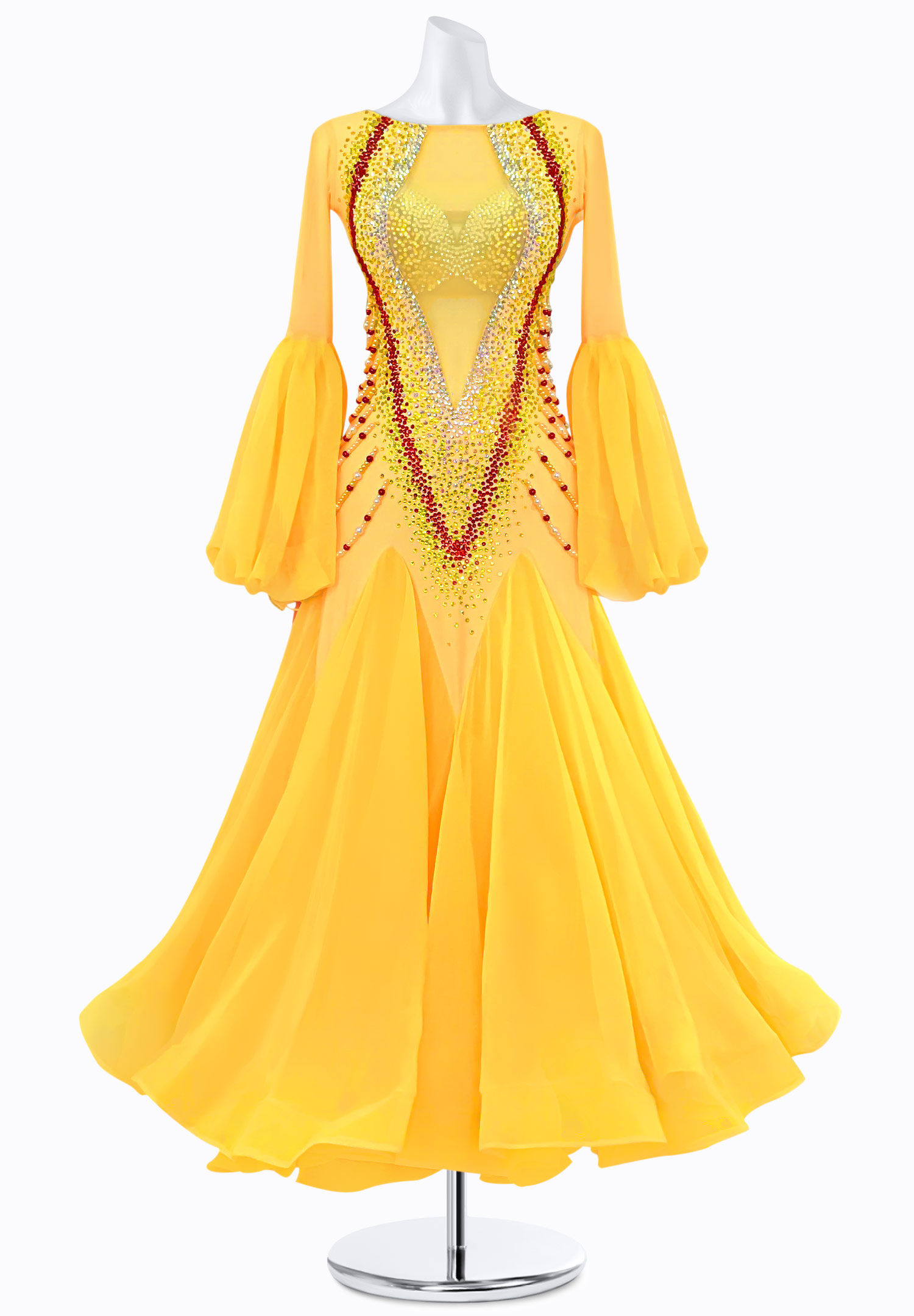 Marigold Spin Ballroom Gown BS-B250159