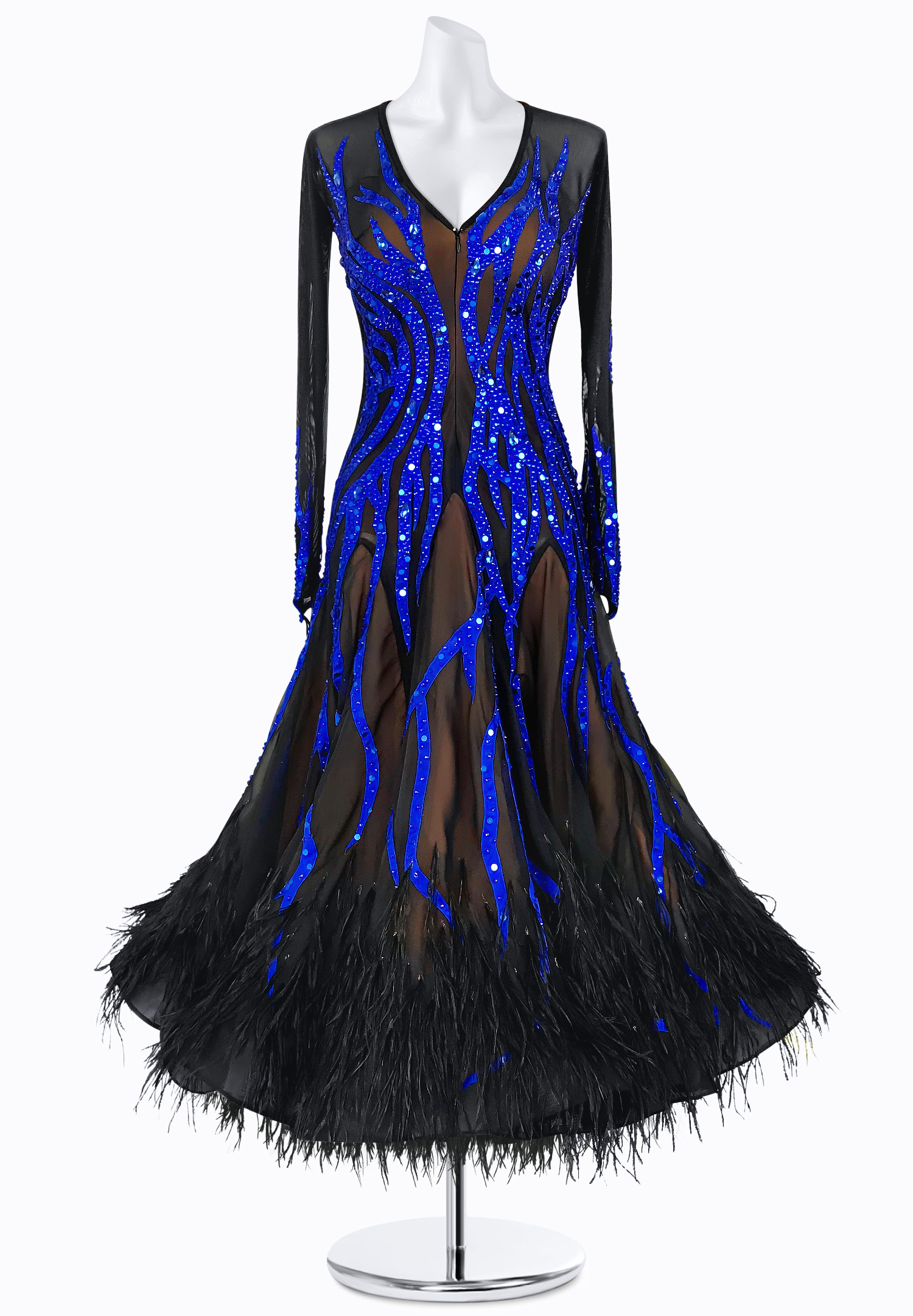 Azure Flow Ballroom Gown BS-B250161