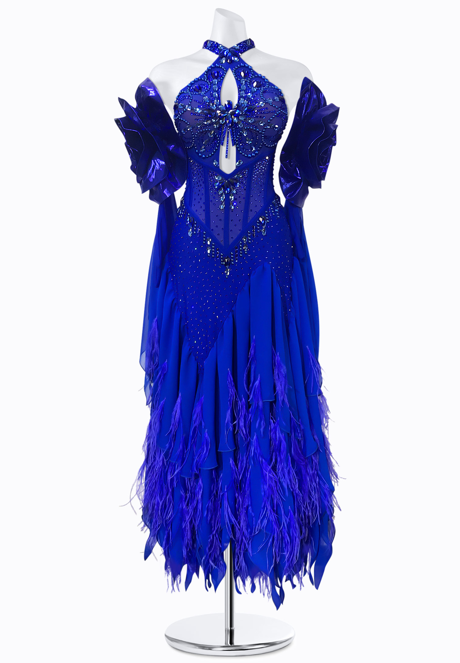 Ornate Azure Smooth Gown BS-S250001