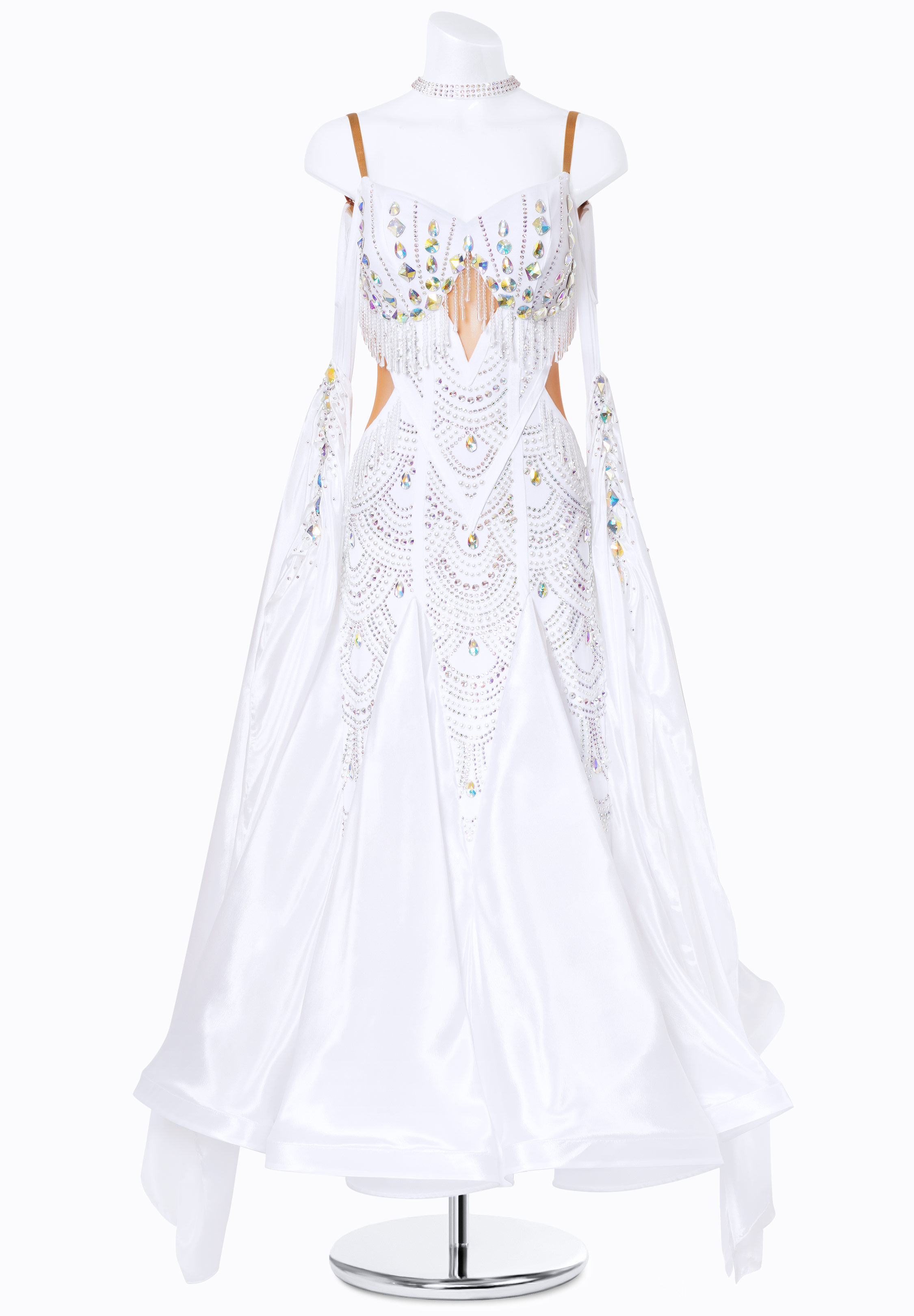 Beaded Crystal Ballroom Gown MF-B0288