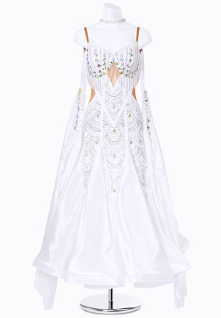 Beaded Crystal Ballroom Gown MF-B0288