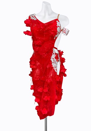 Blazing Flower Latin Dress AML3419