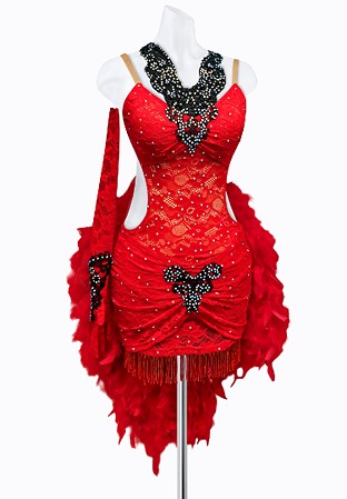 Blazing Lace Latin Dress AML3126