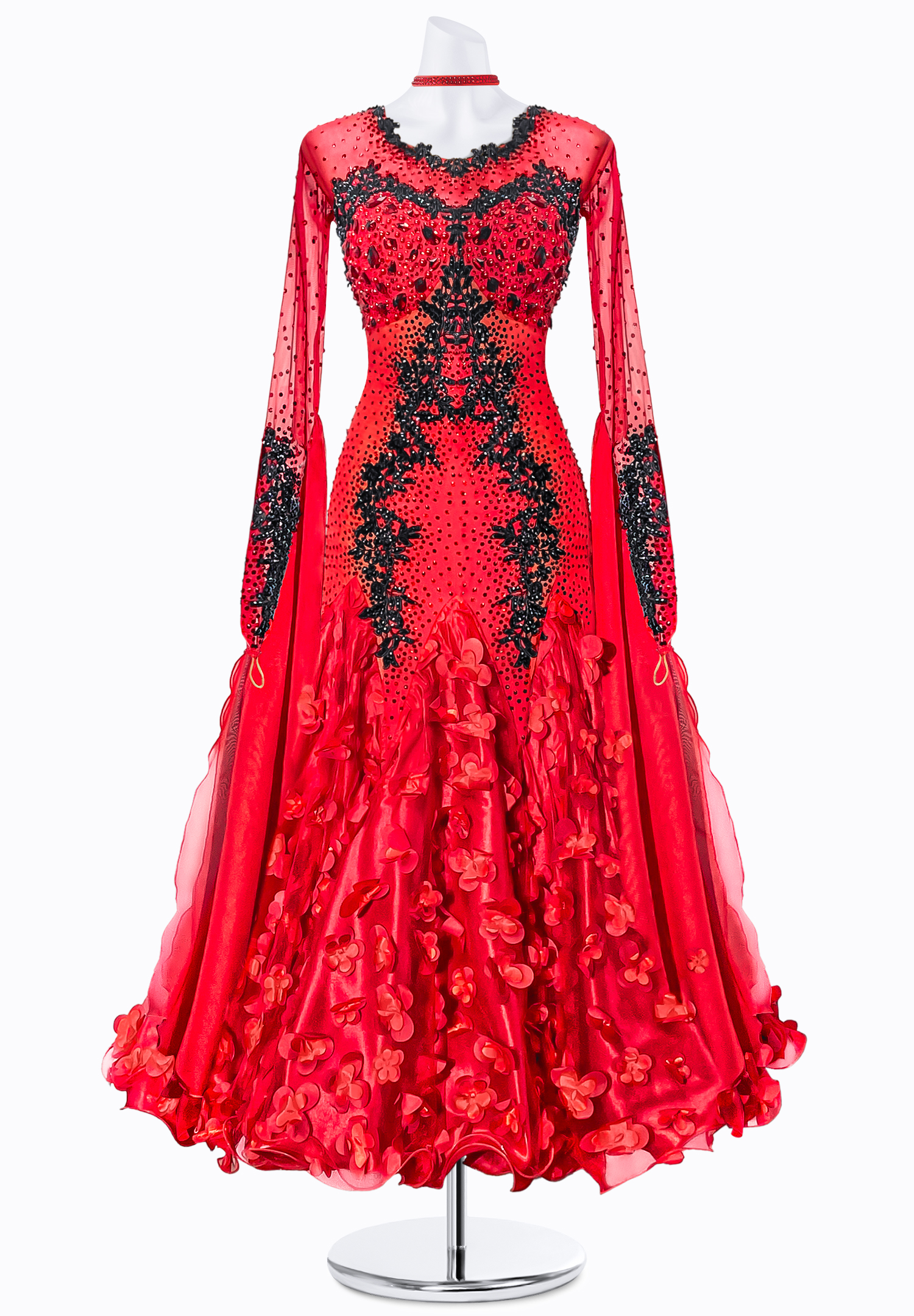 Blazing Petal Ballroom Gown JT-B4980