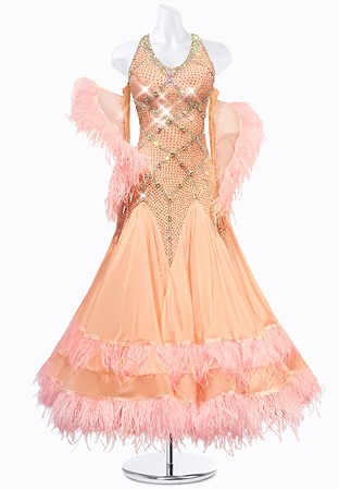 Blushing Halter Ballroom Gown PR-B210029