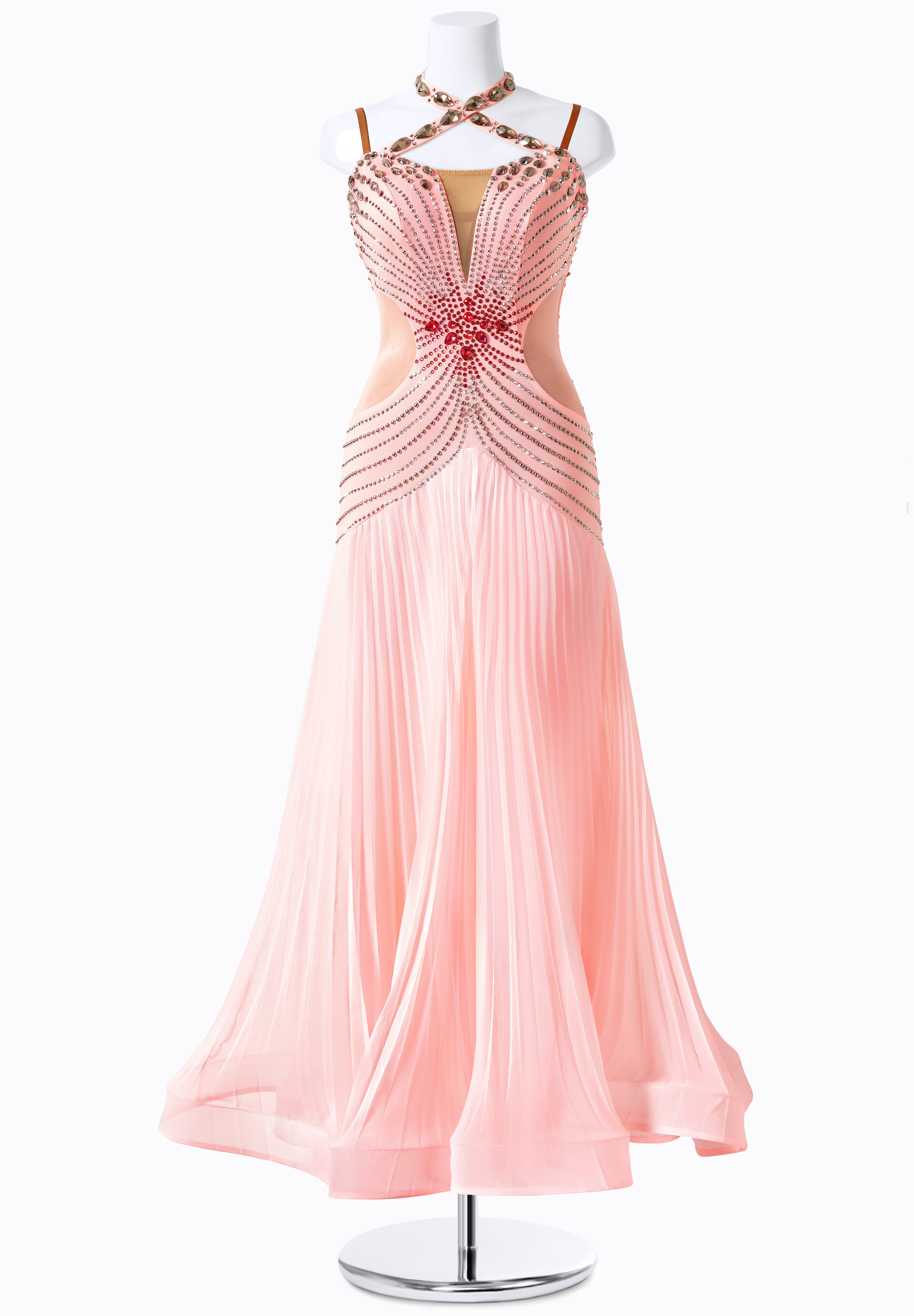 Blushing Rose Flowy Pleated Long Dance Gown MFB079 b.jpg?width\u003d312\u0026height\u003d449\u0026f