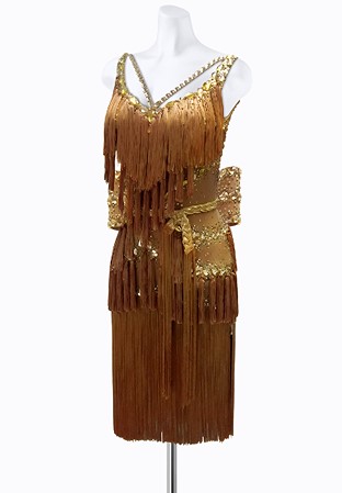 Braided Fringe Latin Dress AM-L3228