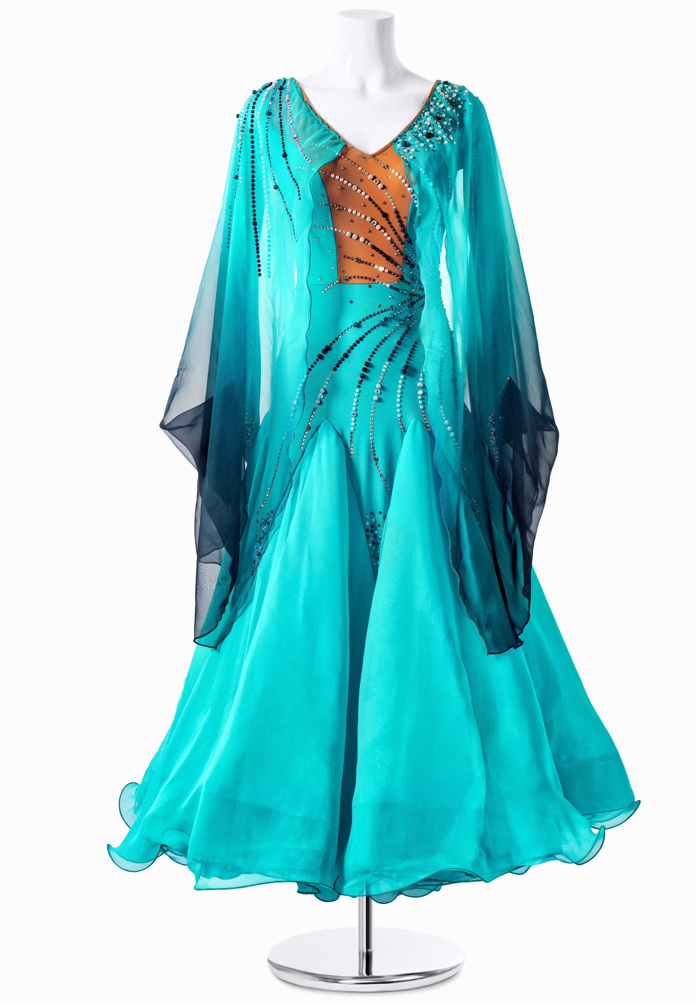 Purple Ballroom Dress | Plum Metallic Slinky | Size 9/10-13/14 – Crystal's  Creations