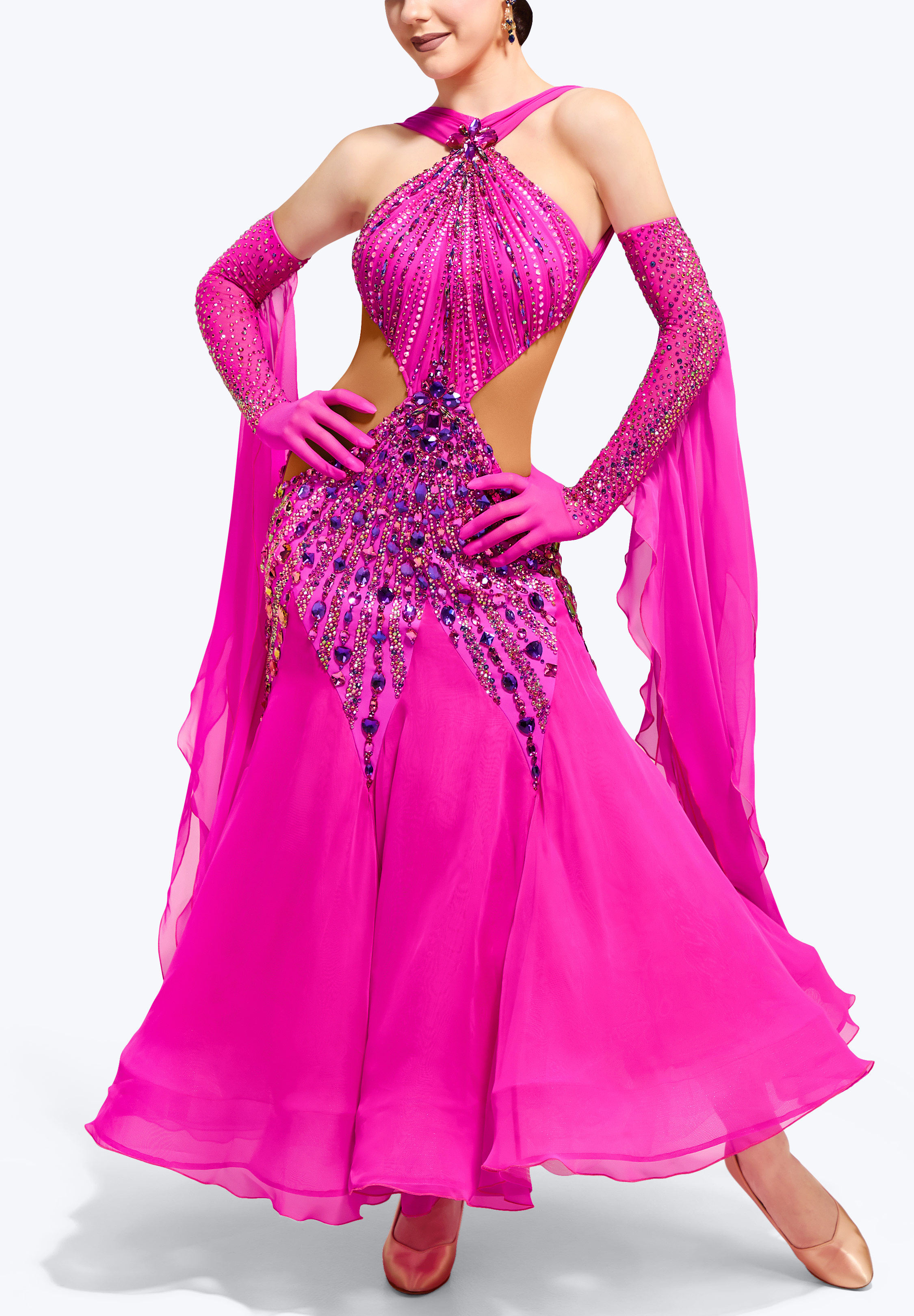 Candy Twirl Ballroom Gown TD-CM005