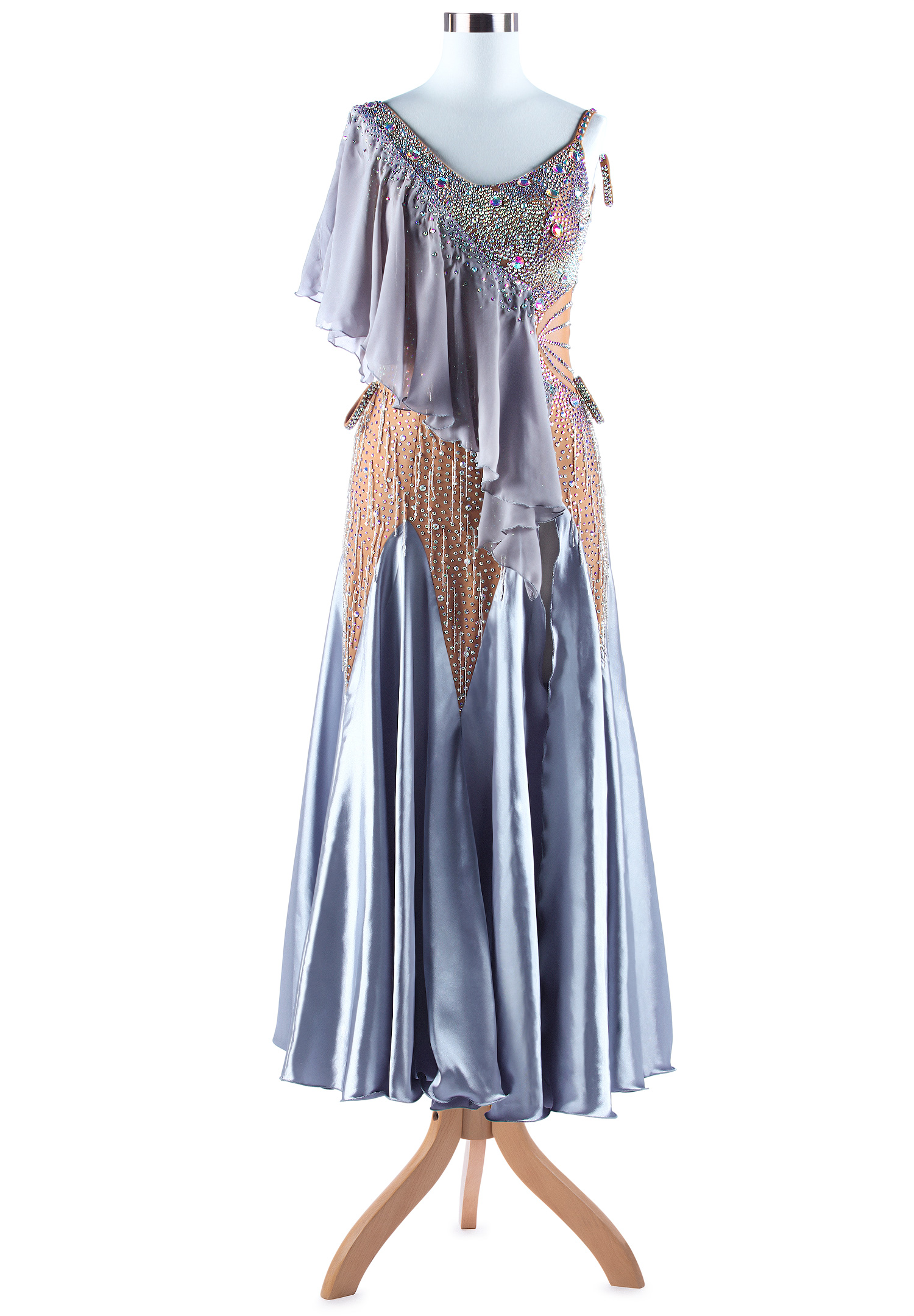 Captivating Frilled American Smooth Dance Dress VN-A5322