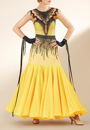 Cascading Crystal Sweetheart Ballroom Gown PCWB19014