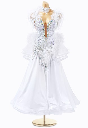 Celestial Feather Ballroom Gown ADB2927