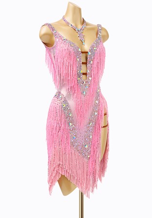 Celestial Fringe Latin Dress ADL2915