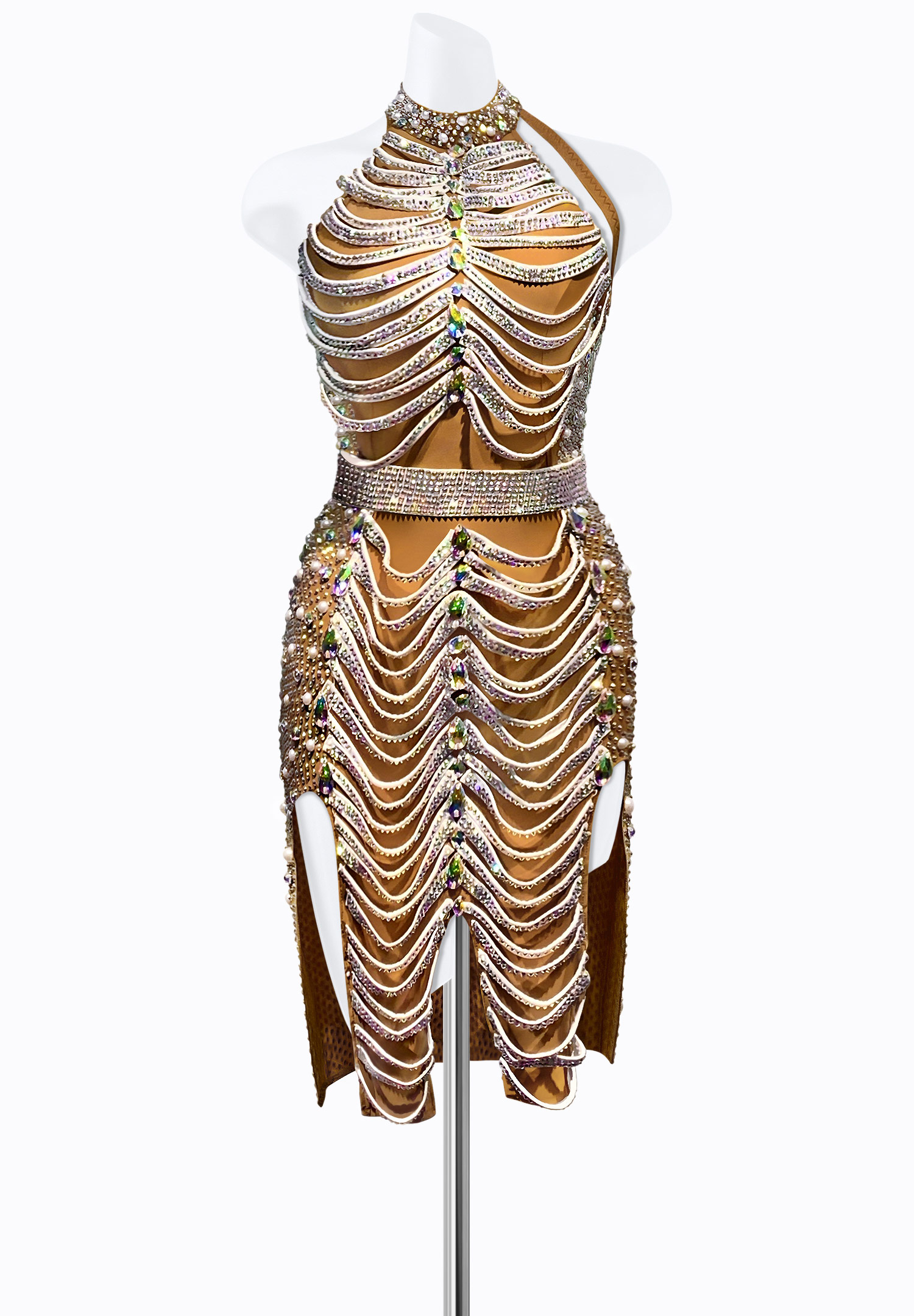 Celestial Strap Latin Dress PR-L215031