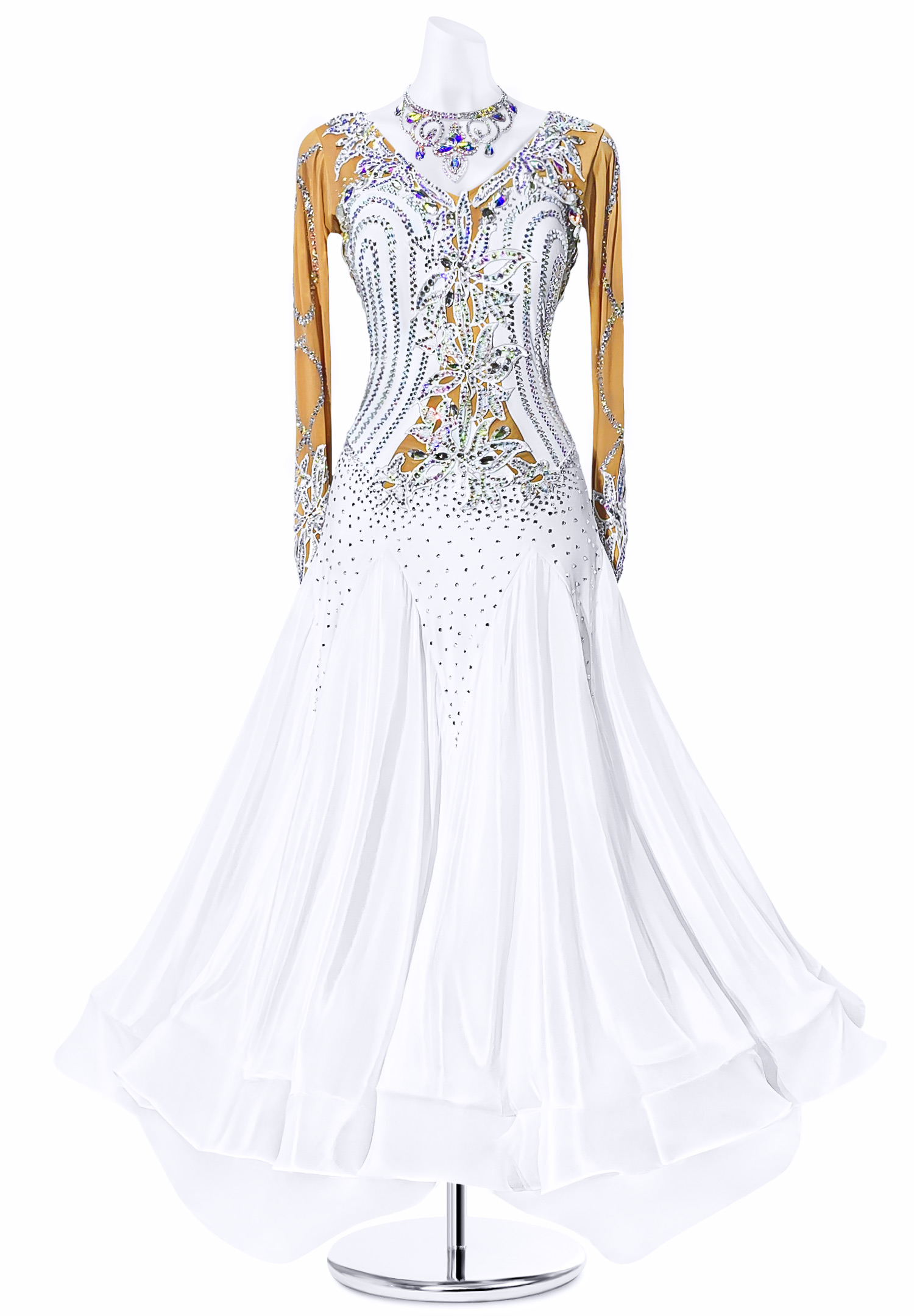 Chantilly Flower Ballroom Gown JT-B5038