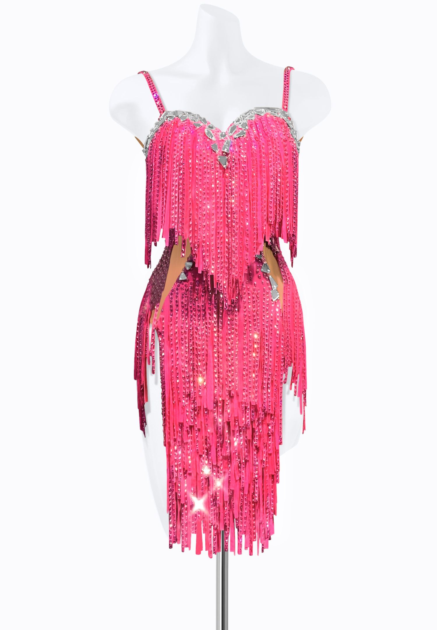 Charming Fringe Latin Dress PR-L215037