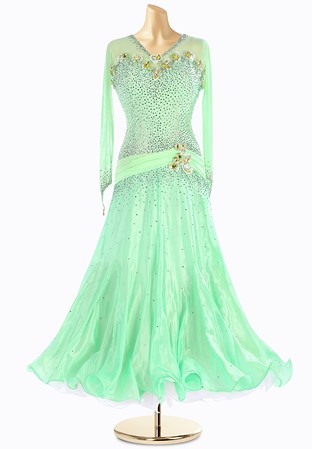 Charming Mint Ballroom Gown 10S010