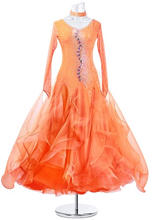 Classic Crystal Stone Customizing Ballroom Dress MQ-B163