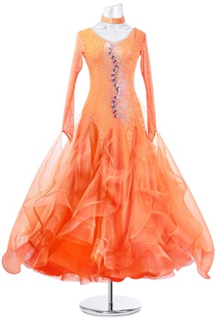 Classic Crystal Stone Customizing Ballroom Dress MQB163