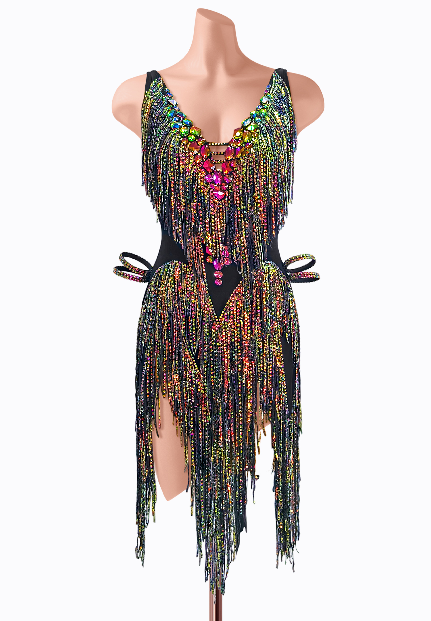 Cosmic Jungle Latin Dress AM-L3807