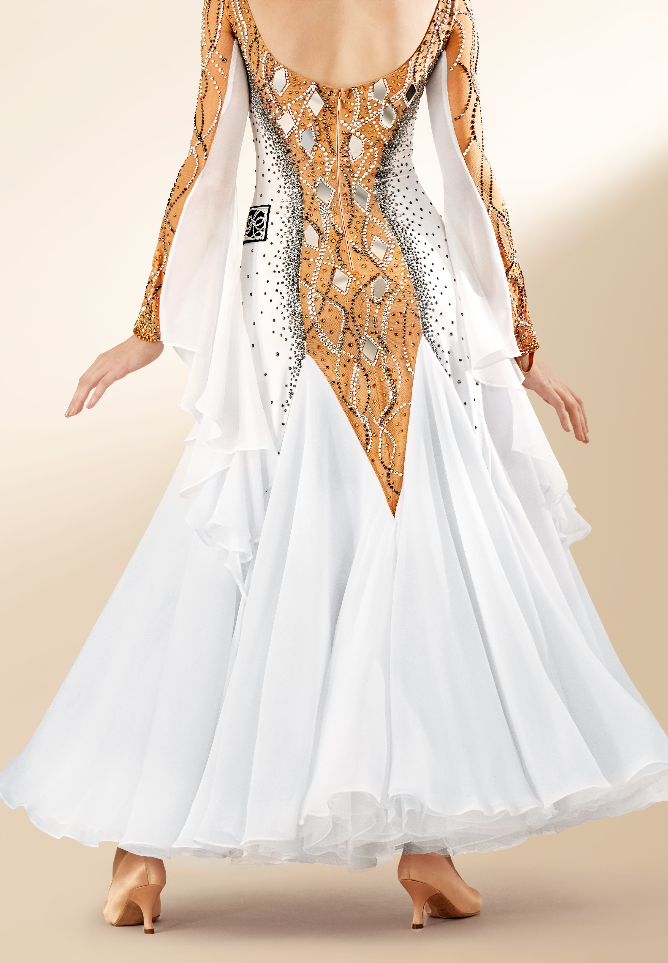 Crystal Angelic Ballroom Dance Gown PC-WB19092