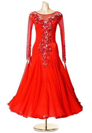 Crystal Blaze Ballroom Smooth Dance Gown PCWB19003