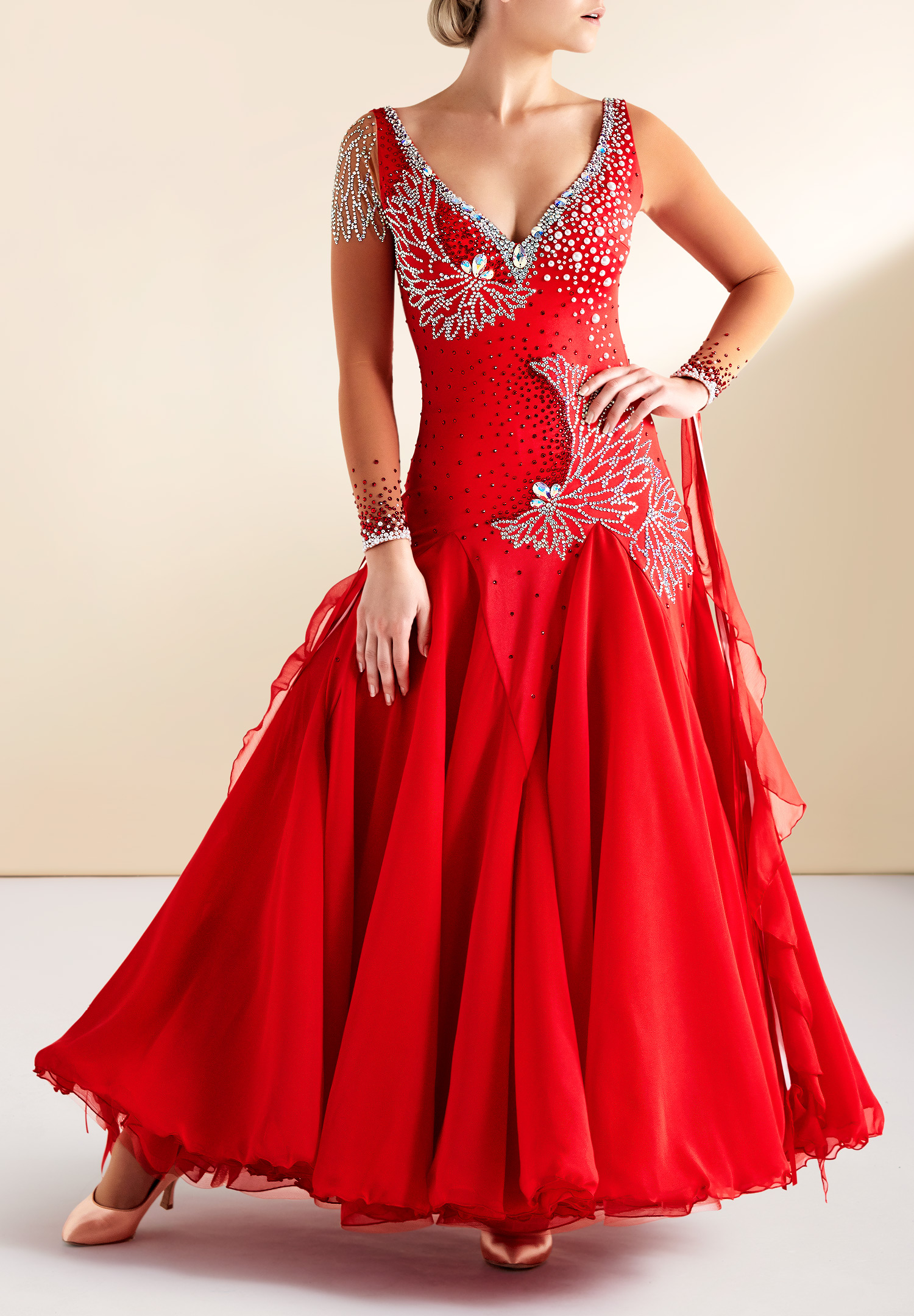 Crystal Bloom Ballroom Smooth Dress PC-BBP-006