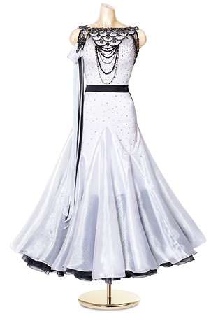 Crystal Chandelier Ballroom Smooth Gown PCWB19064