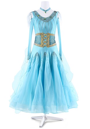 Crystal Corset Ballroom Gown BA-VSB013