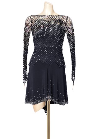 Crystal Dual Mesh Rhythm Dress PCWL19002