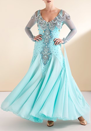 Crystal Embellished Modern Dance Dress BBP-018