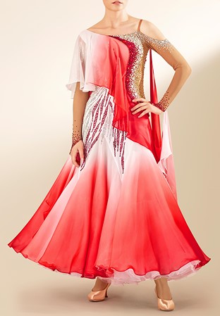 Crystal Fade Ballroom Performance Gown PCWB19097