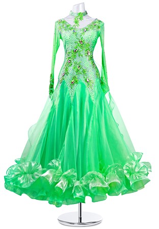 Crystal Flower Isle Ballroom Dance Dress MQB186