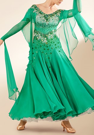 Crystal Forest Fairy Ballroom Dance Gown PCWB19087
