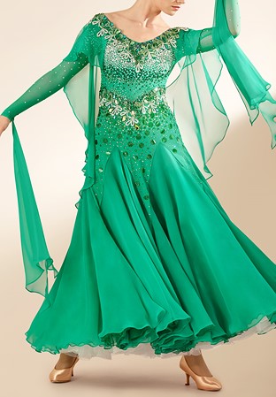 Crystal Forest Fairy Ballroom Dance Gown PCWB19087