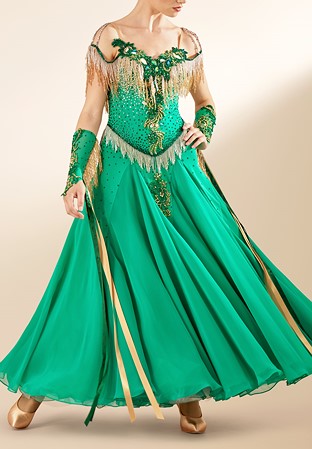 Crystal Jasmine Ballroom Performance Dress PCWB19046