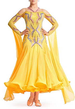 Crystal Kaleidoscope Ballroom Dance Gown PCWB21001