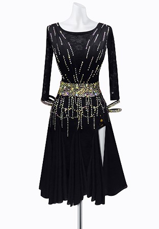 Crystal Lace Latin Dress AML3339