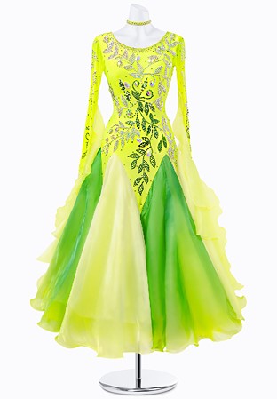 Crystal Leaf Ballroom Gown JT-B3570