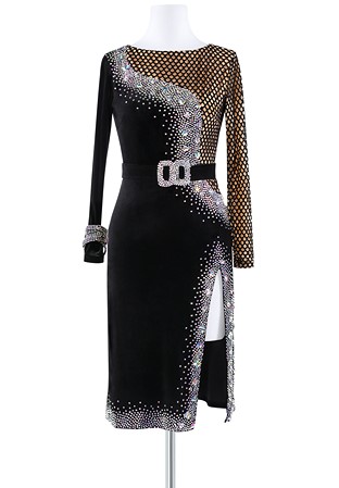 Crystal Mesh Latin Dress BA-VSL026