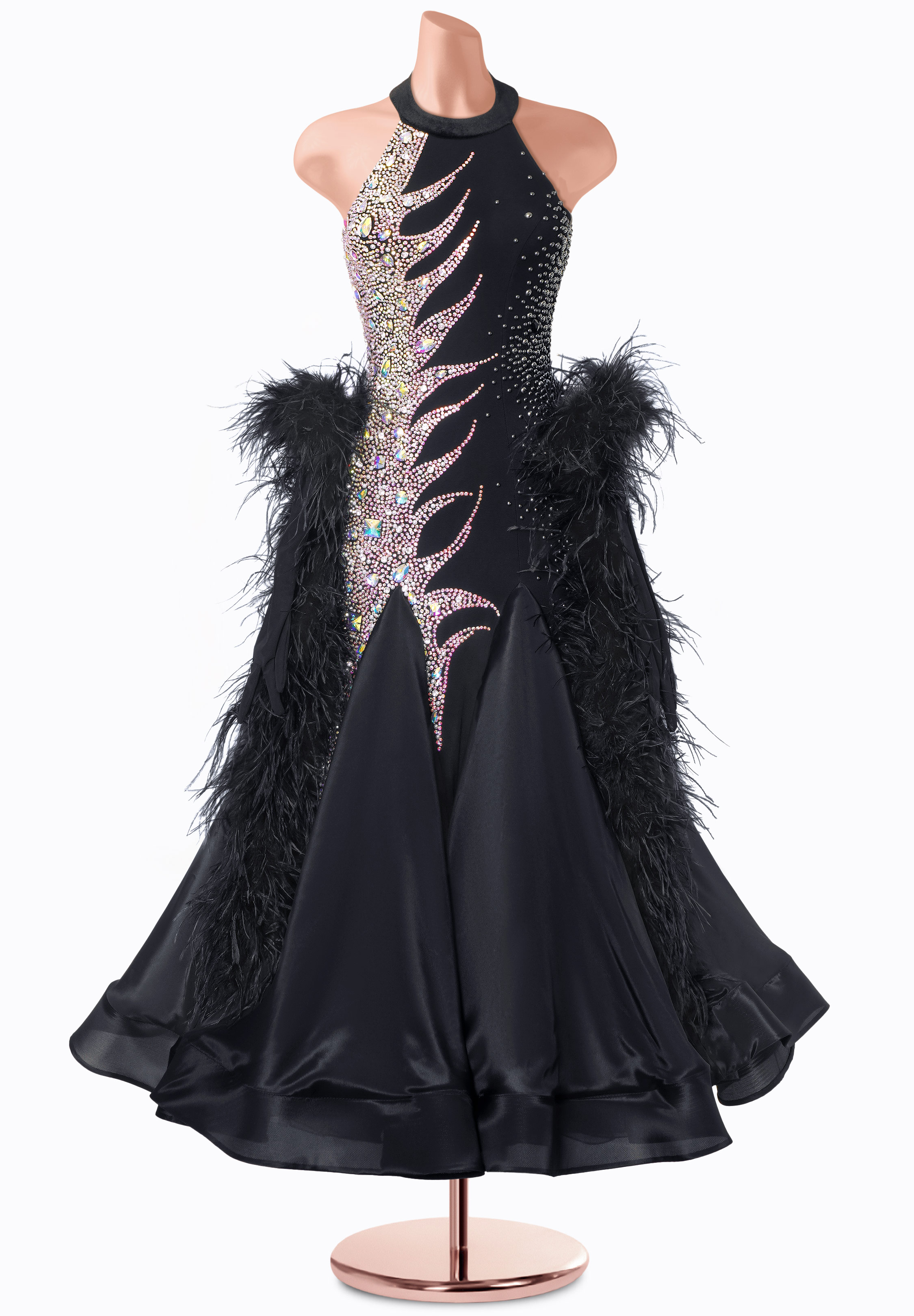 Crystal Nightfall Ballroom Gown MF-B0524