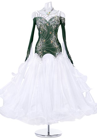 Crystal Organza Ballroom Gown MQ-B259