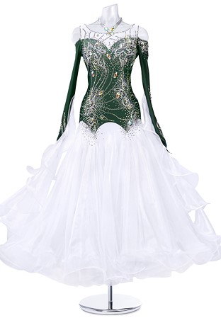 Crystal Organza Ballroom Gown MQB259