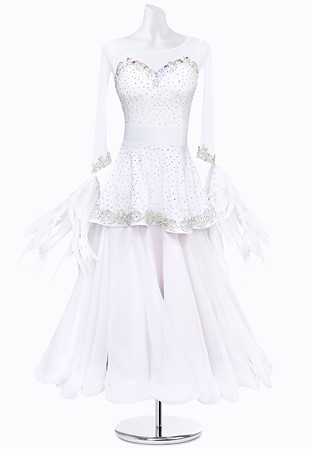 Crystal Peplum Ballroom Dress AMB3301